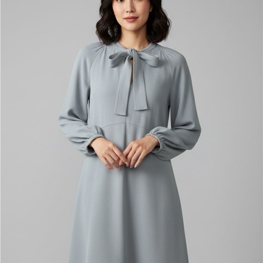 See By Chloe Elegant Long Sleeve Gray Dress
